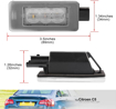 Изображение Led valstybinio numerio lempos lempute, suderinama su Peugeot 207                                                                                     